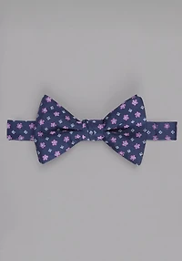 Men's Jos. A. Bank Flowers & Squares Pre-Tied Bow Tie at Jos. A. Bank, Fuschia/Navy/Pink, 