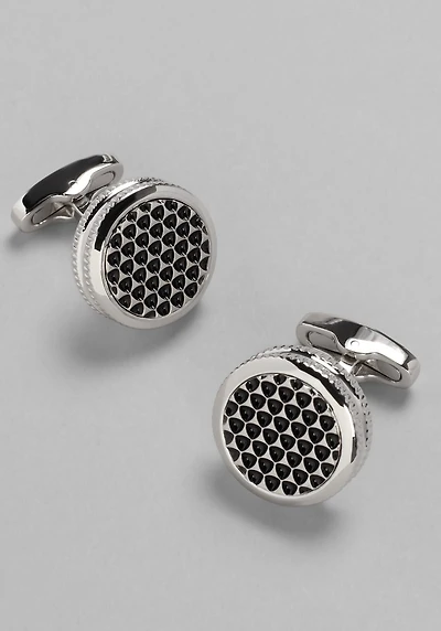 Men's Jos. A. Bank Textured Cufflinks at Jos. A. Bank, Metals/Silver,