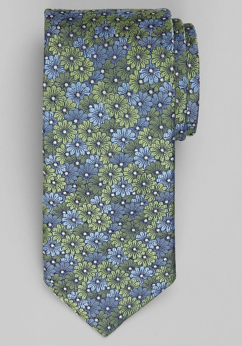 Men's Jos. A. Bank Floral Tie at Jos. A. Bank, Green/Blue,