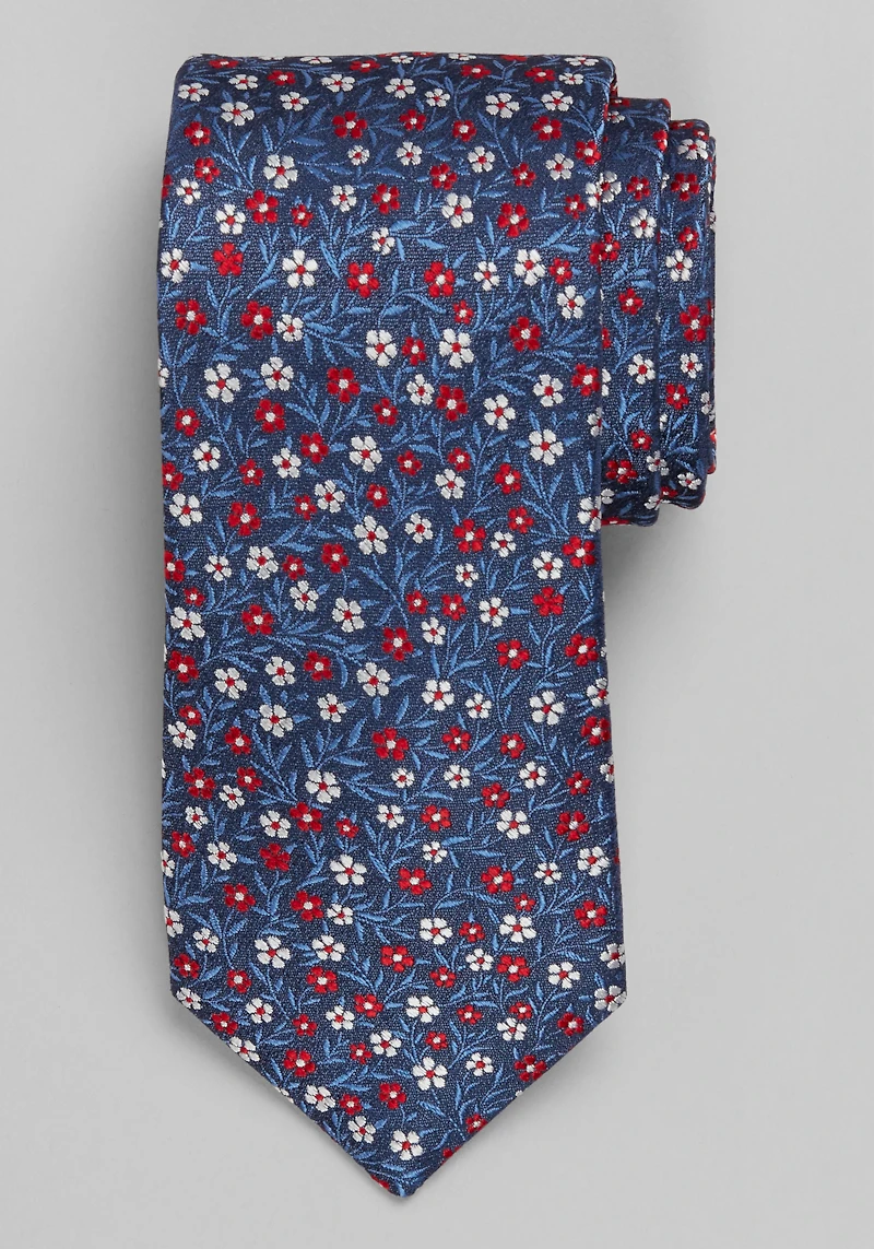 Men's Jos. A. Bank Petite Floral Tie at Jos. A. Bank, Black,