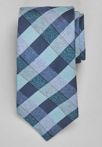 Men's Jos. A. Bank Simple Oxford Check Tie at Jos. A. Bank, Navy/Blue, 