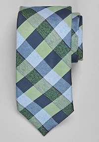 Men's Jos. A. Bank Simple Oxford Check Tie at Jos. A. Bank, Navy/Green, 