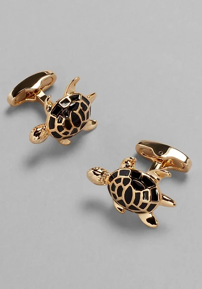 Men's Jos. A. Bank Turtle Cufflink & Stud Set at Jos. A. Bank, Black/Gold/Metals, 