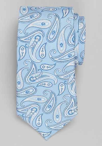 Men's Jos. A. Bank Stretch Paisley Tie at Jos. A. Bank, Light Blue, 