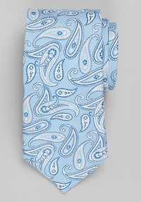 Men's Jos. A. Bank Stretch Paisley Tie at Jos. A. Bank, Light Blue, 