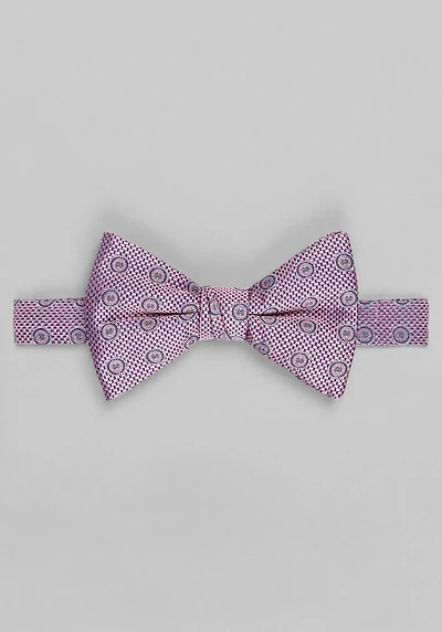 Men's Jos. A. Bank Natte Circle Neat Pre-Tied Bow Tie at Jos. A. Bank, Pink, 