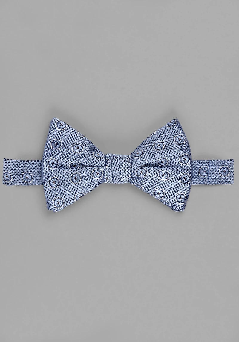 Men's Jos. A. Bank Natte Circle Neat Pre-Tied Bow Tie at Jos. A. Bank, Blue, 