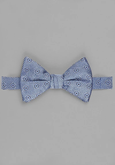 Men's Jos. A. Bank Natte Circle Neat Pre-Tied Bow Tie at Jos. A. Bank, Blue,