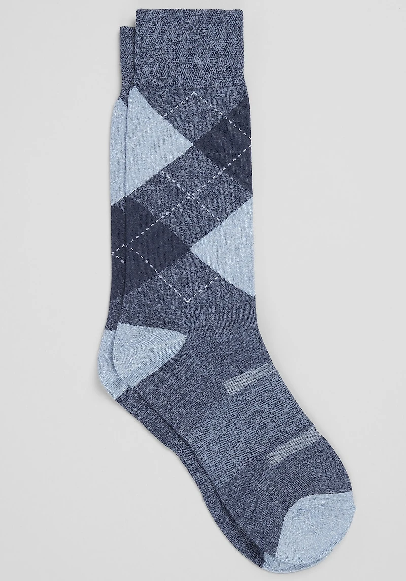 Men's Jos. A. Bank Argyle Performance Socks at Jos. A. Bank, Blue,