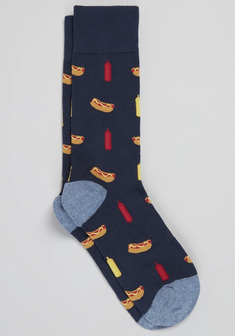 Men's Jos. A. Bank Hot Dog Socks at Jos. A. Bank, Blue/Navy,