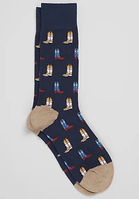 Men's Jos. A. Bank Cowboy Boots Socks at Jos. A. Bank, Blue/Navy,