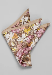 Men's Jos. A. Bank Botanical Floral Pocket Square at Jos. A. Bank, Light Taupe,