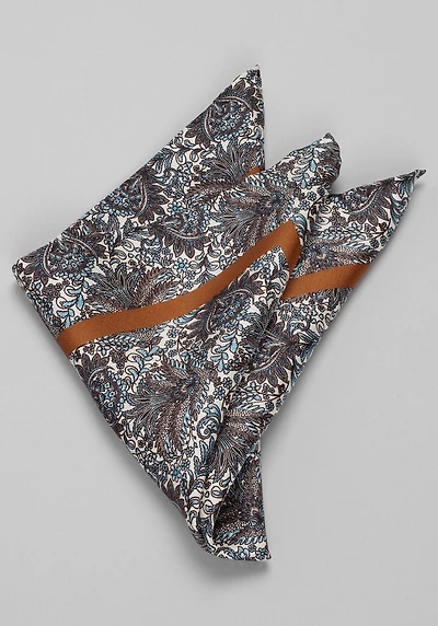 Men's Jos. A. Bank Floral Pocket Square at Jos. A. Bank, Blue,