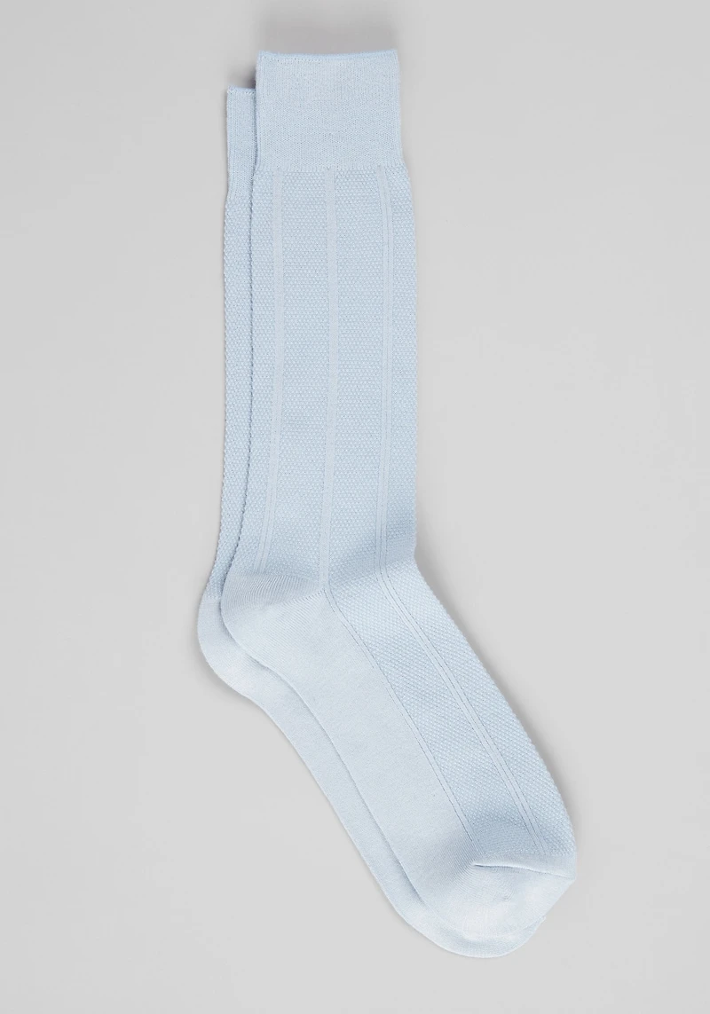 Men's Solid Ribbed Texture Chevron Socks at Jos. A. Bank, Kentucky Blue, 