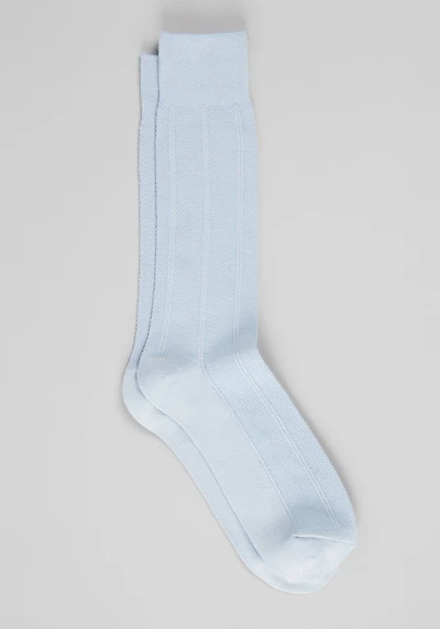 Men's Solid Ribbed Texture Chevron Socks at Jos. A. Bank, Kentucky Blue, 