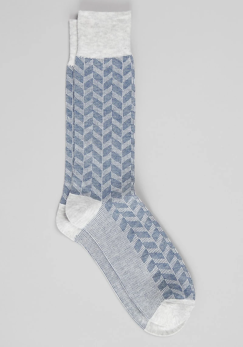 Men's Jos. A. Bank Herringbone Socks at Jos. A. Bank, Denim Blue, 