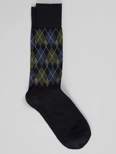Men's Jos. A. Bank Fashion Diamond Socks at Jos. A. Bank, Blue/Dark Sapphire, 