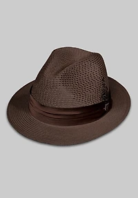 Men's Stacy Adams Vented Braided Fedora at Jos. A. Bank, Brown