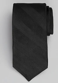 Men's Jos. A. Bank Tonal Wide Stripe Tie at Jos. A. Bank, Black, 