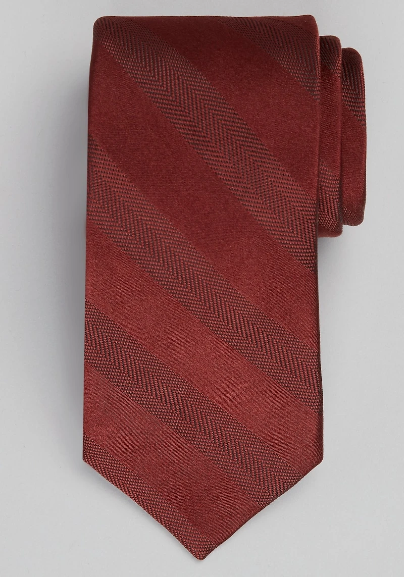 Men's Jos. A. Bank Tonal Wide Stripe Tie at Jos. A. Bank, Burgundy,