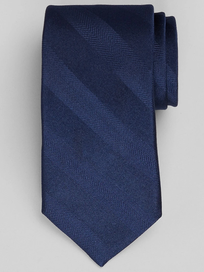 Men's Jos. A. Bank Tonal Wide Stripe Tie at Jos. A. Bank, Blue/Navy, 