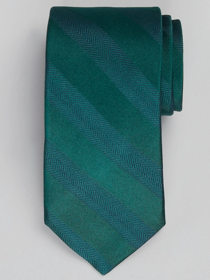 Men's Jos. A. Bank Tonal Wide Stripe Tie at Jos. A. Bank, Green, 