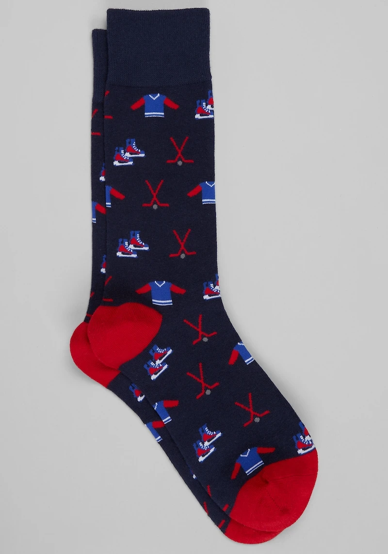 Men's Jos. A. Bank Hockey Socks at Jos. A. Bank, Blue/Xavier Navy,