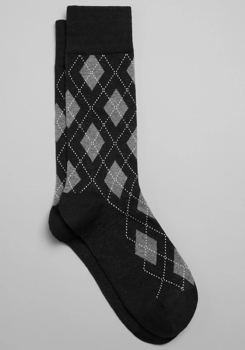 Men's Jos. A. Bank Classic Argyle Socks at Jos. A. Bank, Black, 