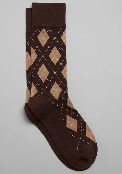 Men's Jos. A. Bank Classic Argyle Socks at Jos. A. Bank, Brown/Java, 