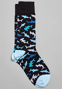 Men's Jos. A. Bank Blue Shark Socks at Jos. A. Bank, Black, 