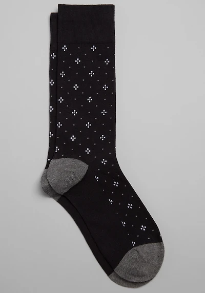 Men's Jos. A. Banks Foulard Socks at Jos. A. Bank, Black,