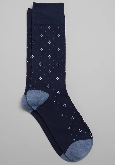 Men's Jos. A. Banks Foulard Socks at Jos. A. Bank, Blue/Navy,