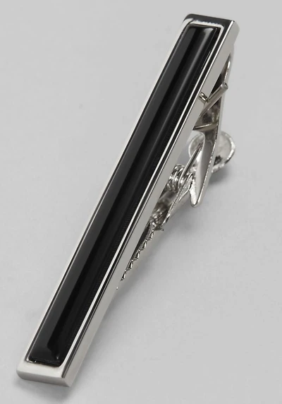 Men's Jos. A. Bank Raised Glass Tie Bar at Jos. A. Bank, Black/Metals/Silver,