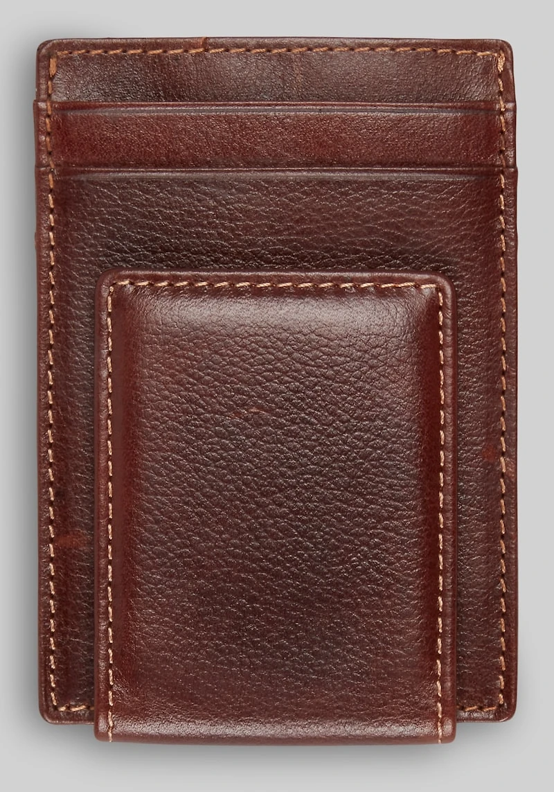 Men's Jos. A. Bank Front Pocket RFID Card Case at Jos. A. Bank, Brown, 