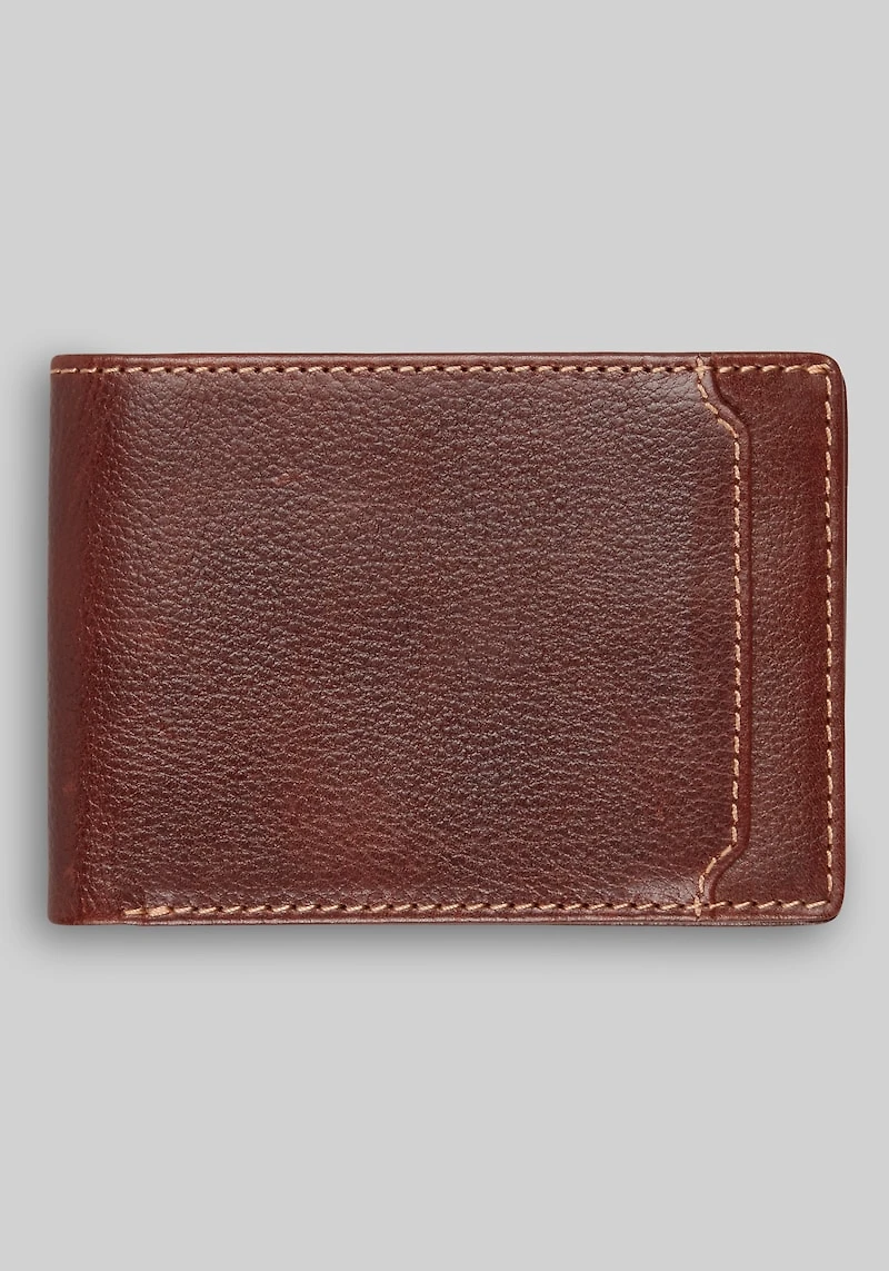 Men's Jos. A. Bank Slim Fold RFID Wallet at Jos. A. Bank, Brown, 
