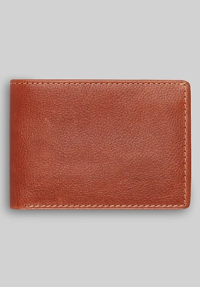 Men's Jos. A. Bank Slim Fold RFID Wallet at Jos. A. Bank, Cognac/Tan,