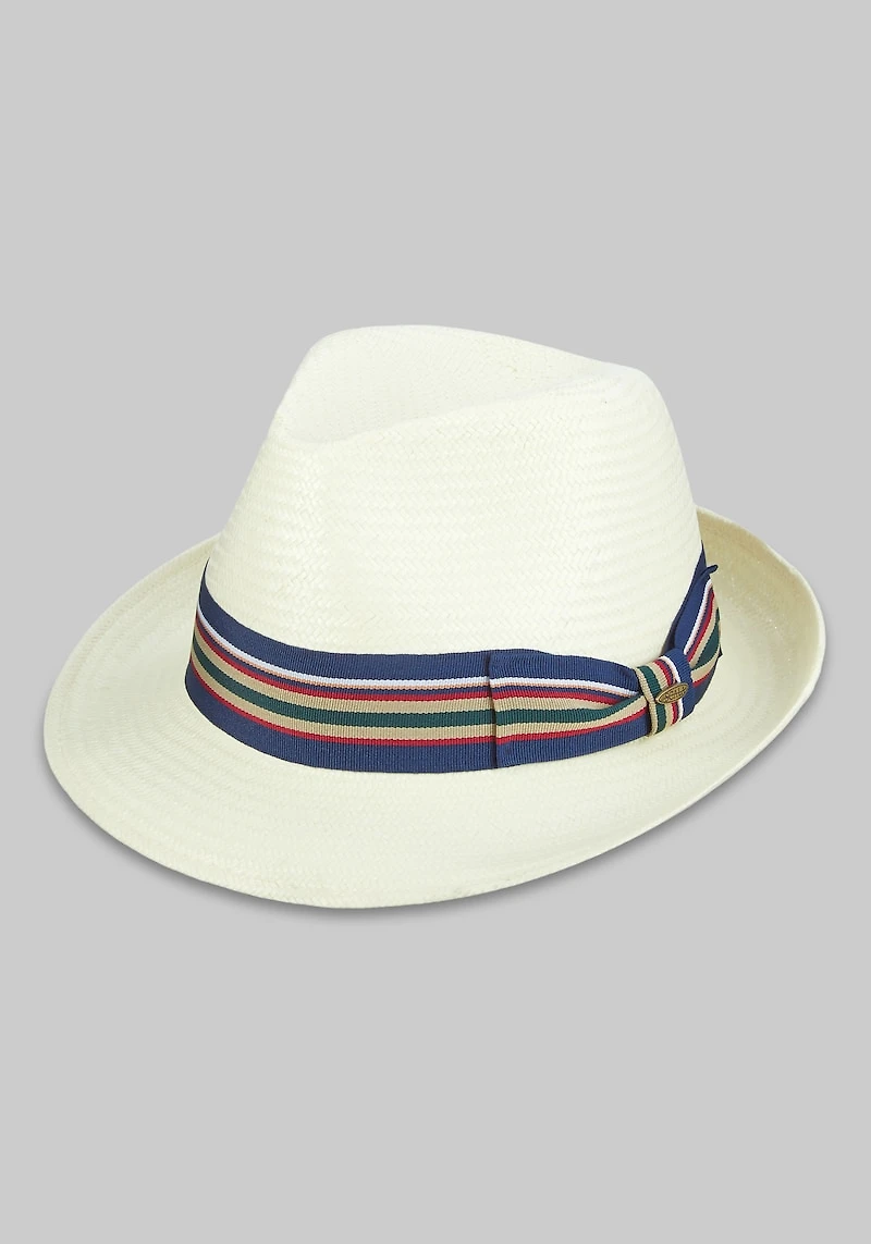 Men's Scala Toyo Fedora at Jos. A. Bank, Cream/Ivory/White