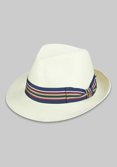 Men's Scala Toyo Fedora at Jos. A. Bank, Cream/Ivory/White