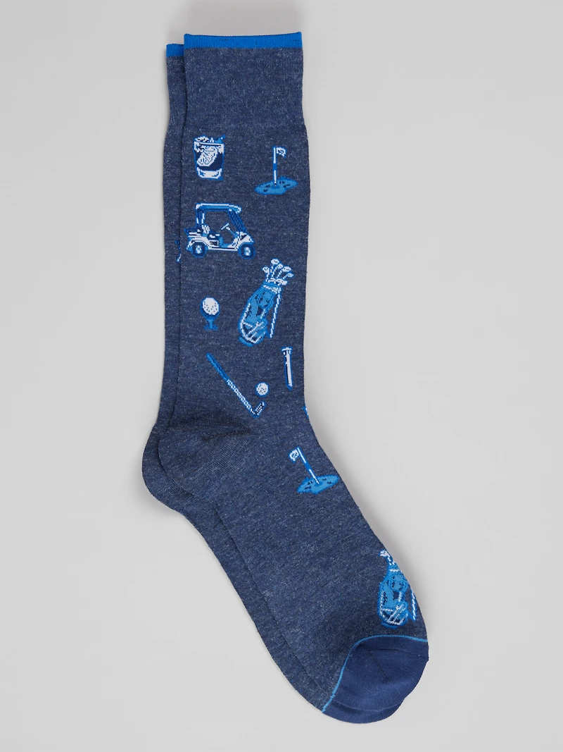 Men's Jos. A. Bank Golf Socks at Jos. A. Bank, Blue/True Denim Heather,