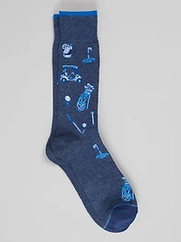Men's Jos. A. Bank Golf Socks at Jos. A. Bank, Blue/True Denim Heather, 