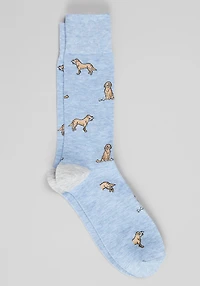 Men's Jos. A. Bank Doggie Bone Socks at Jos. A. Bank, Soft Blue Heather, 