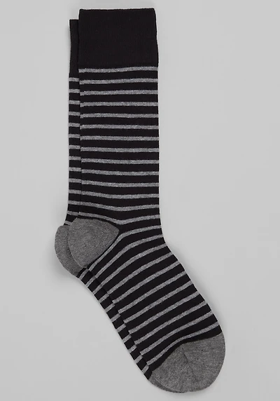 Men's Jos. A. Bank Stripe Socks at Jos. A. Bank, Black, 