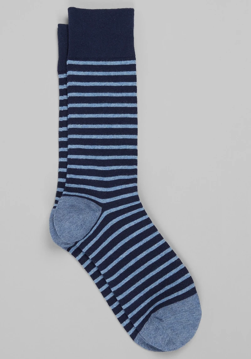 Men's Jos. A. Bank Stripe Socks at Jos. A. Bank, Blue/Navy