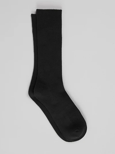 Men's Jos. A. Bank Solid Ribbed Socks at Jos. A. Bank, Black, 