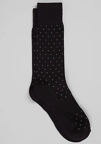 Men's Traveler® COOLMOTION Small Dots Mid-Calf Socks at Jos. A. Bank, Black, 