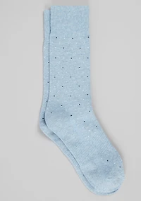 Men's Traveler® COOLMOTION Small Dots Mid-Calf Socks at Jos. A. Bank, Blue/Celestial Heather, 