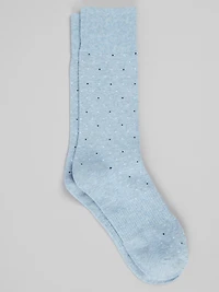 Men's TravelerÃÂ® COOLMOTION Small Dots Mid-Calf Socks at Jos. A. Bank, Blue/Celestial Heather, 