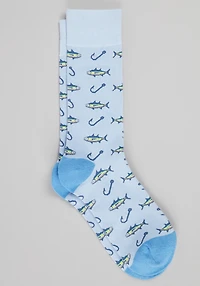 Men's Jos. A. Bank Fish & Hook Socks at Jos. A. Bank, Kentucky Blue, 