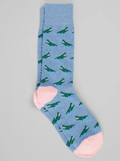 Men's Jos. A. Bank Crocodile Socks at Jos. A. Bank, Blue/Chambray Heather, 