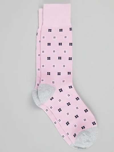 Men's Jos. A. Bank Squares Socks at Jos. A. Bank, Orchid Bouquet/Pink, 